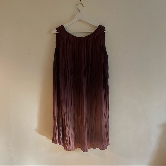 Zara Burgundy Pink Ombré Dress - Picture 1 of 4